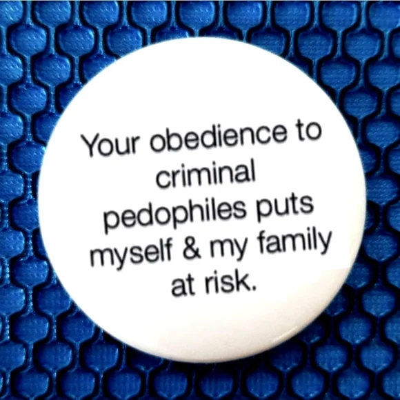 2.25 inch your obedience badge pinback pin - Picture 1 of 2